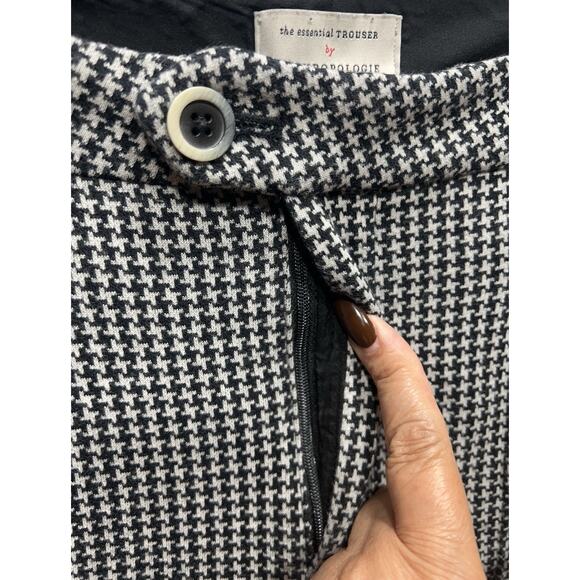 Anthropologie Essential Trouser Houndstooth Business Casual Womens Size 12 - Picture 9 of 16